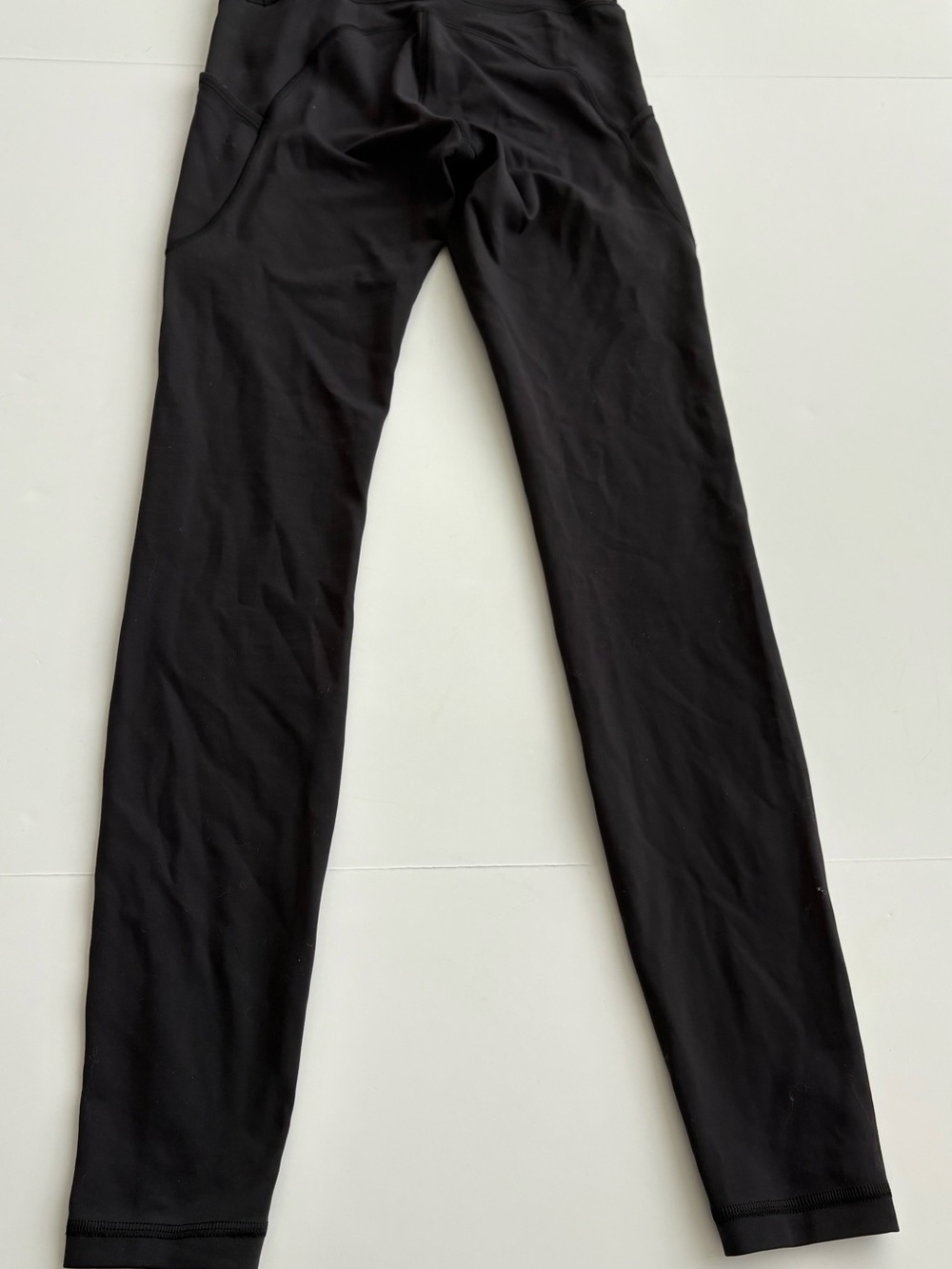 Lululemon Black Full Length Running Leggings Pockets Size 4 28” - Picture 2 of 7